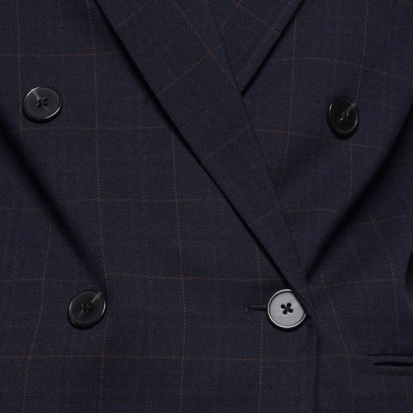 ZARA - Navy Double Breasted Blazer - XS - Picture 3 of 5